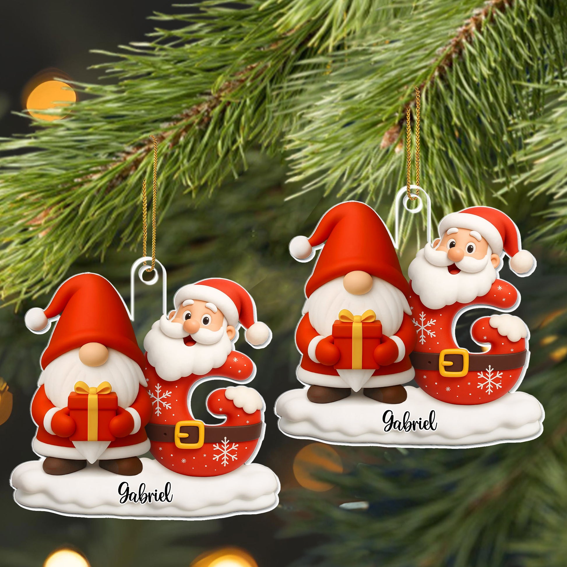 Celebrate The Festive Spirit With Santa And Gift Box