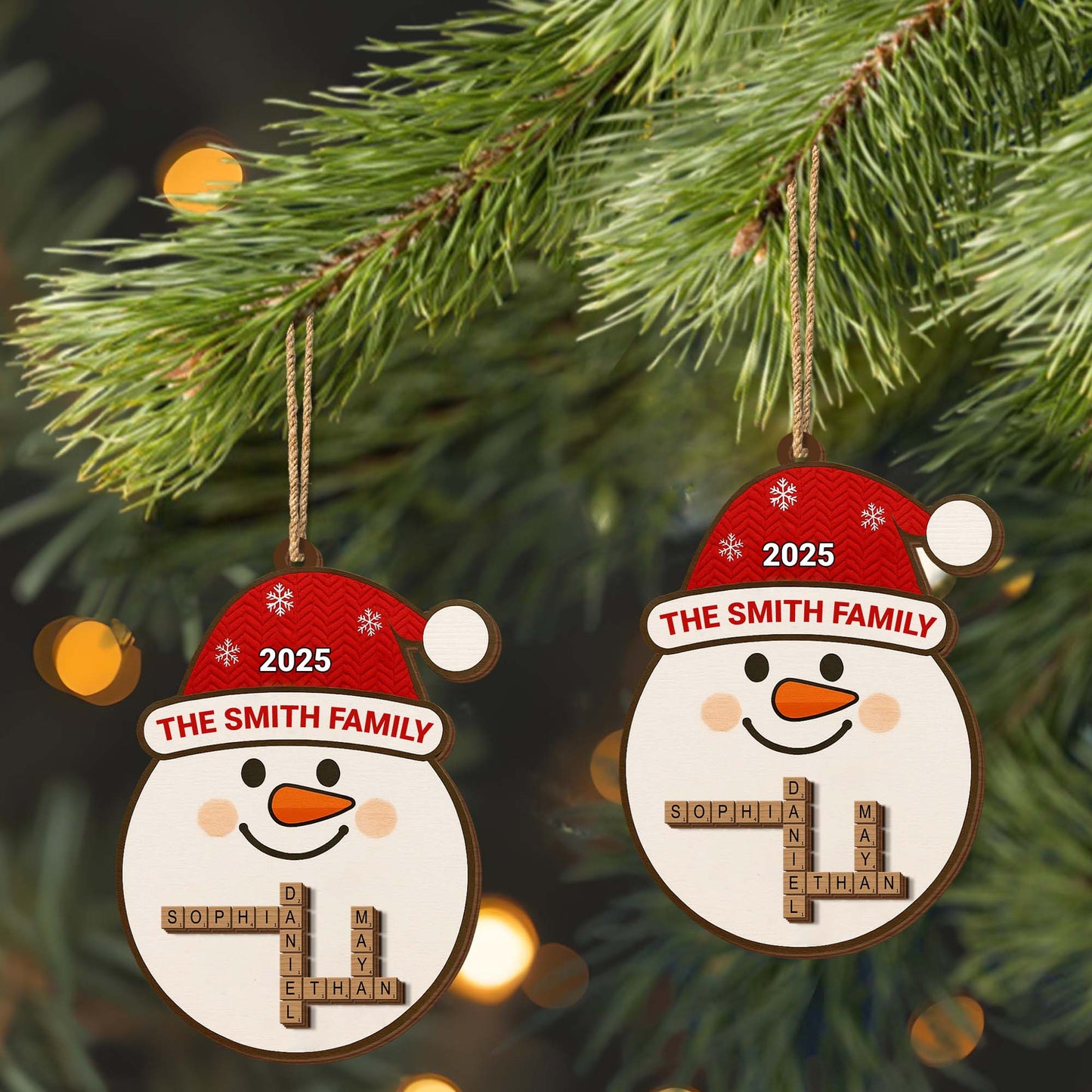 Celebrate The Festive Season With Snowman And Snowflakes