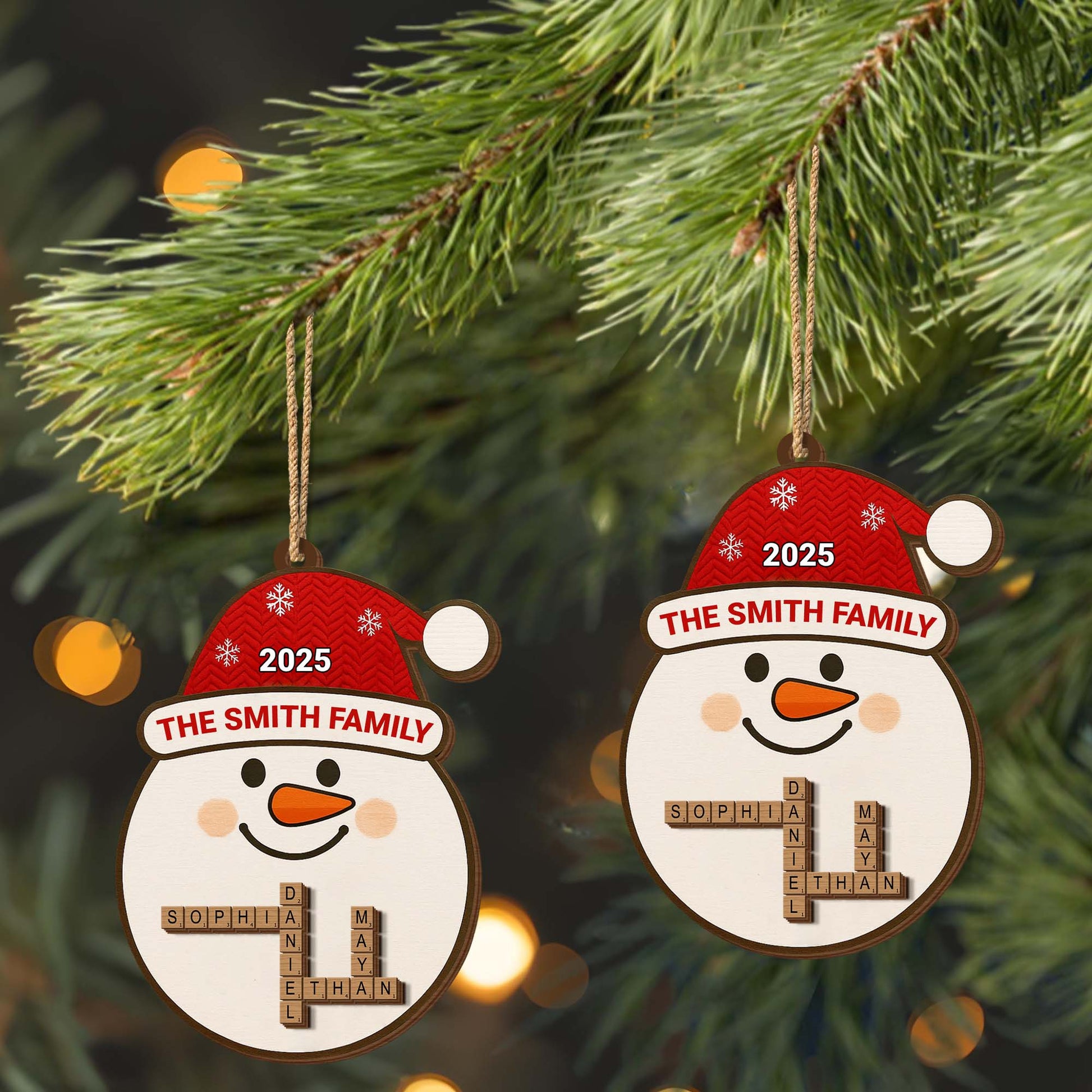 Celebrate The Festive Season With Snowman And Snowflakes