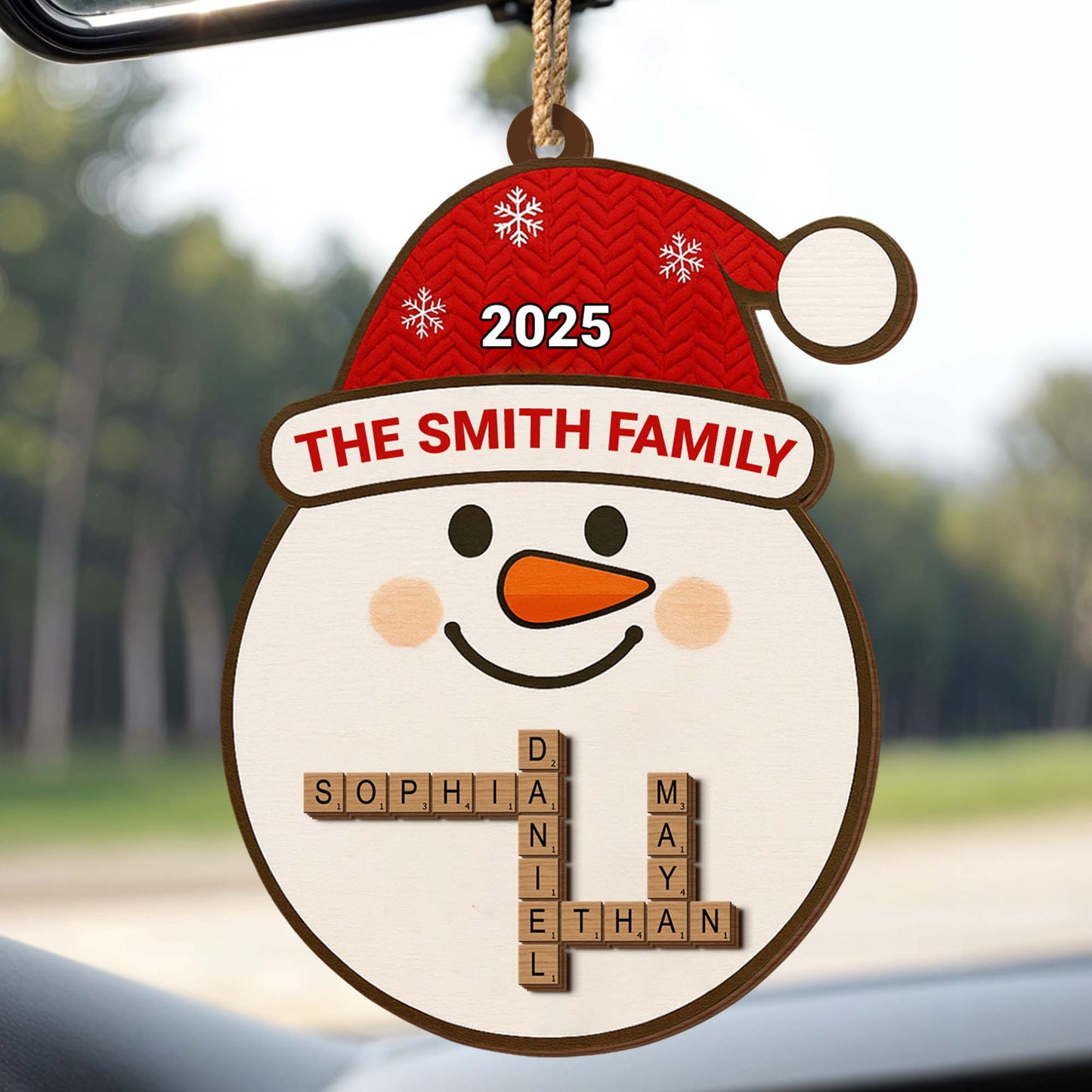 Celebrate The Festive Season With Snowman And Snowflakes