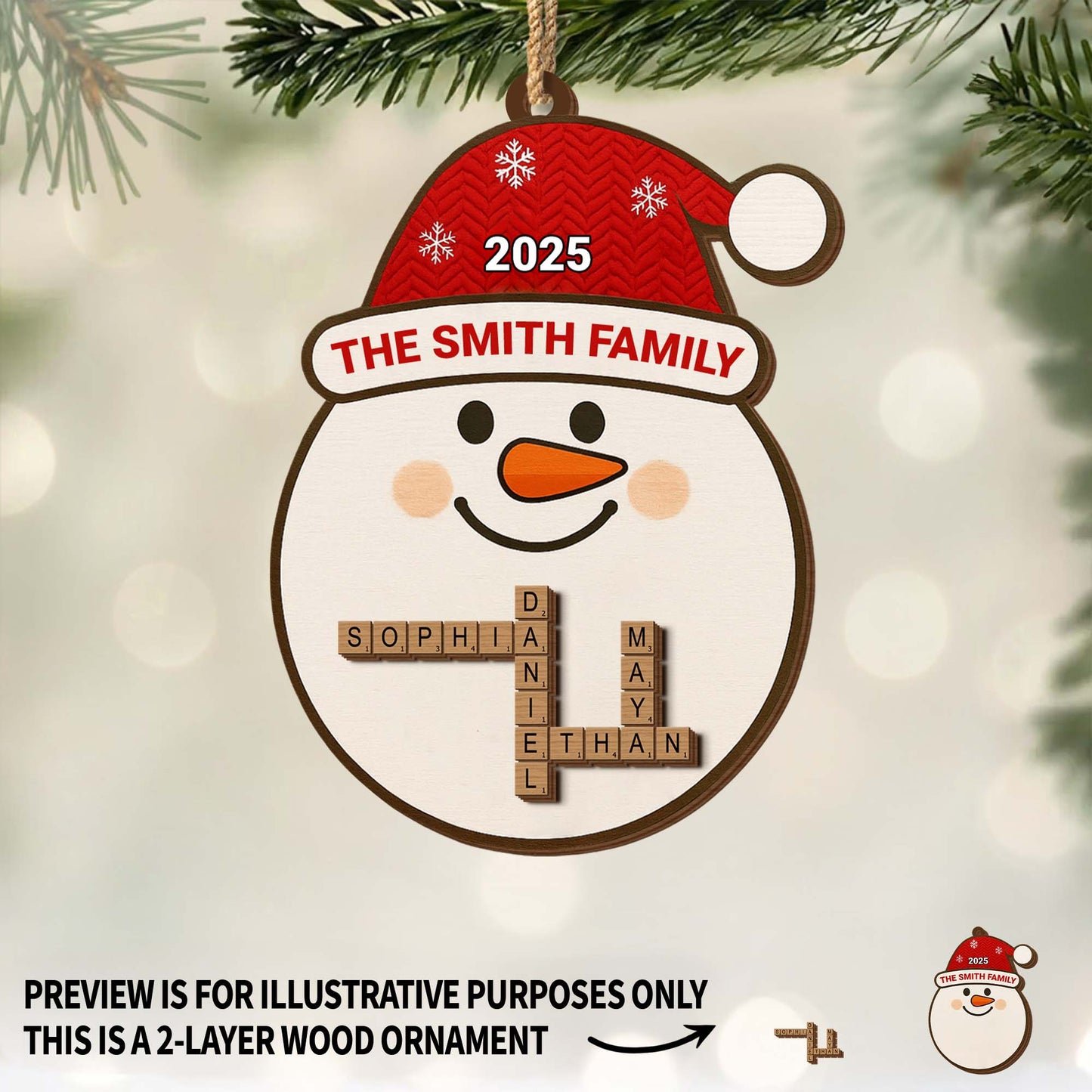 Celebrate The Festive Season With Snowman And Snowflakes