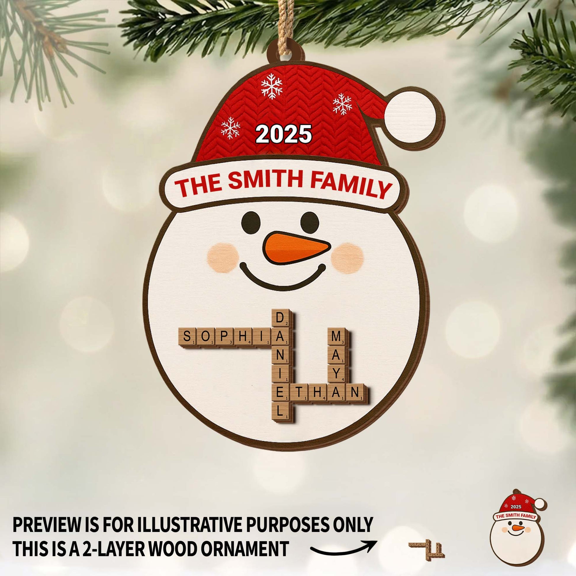 Celebrate The Festive Season With Snowman And Snowflakes