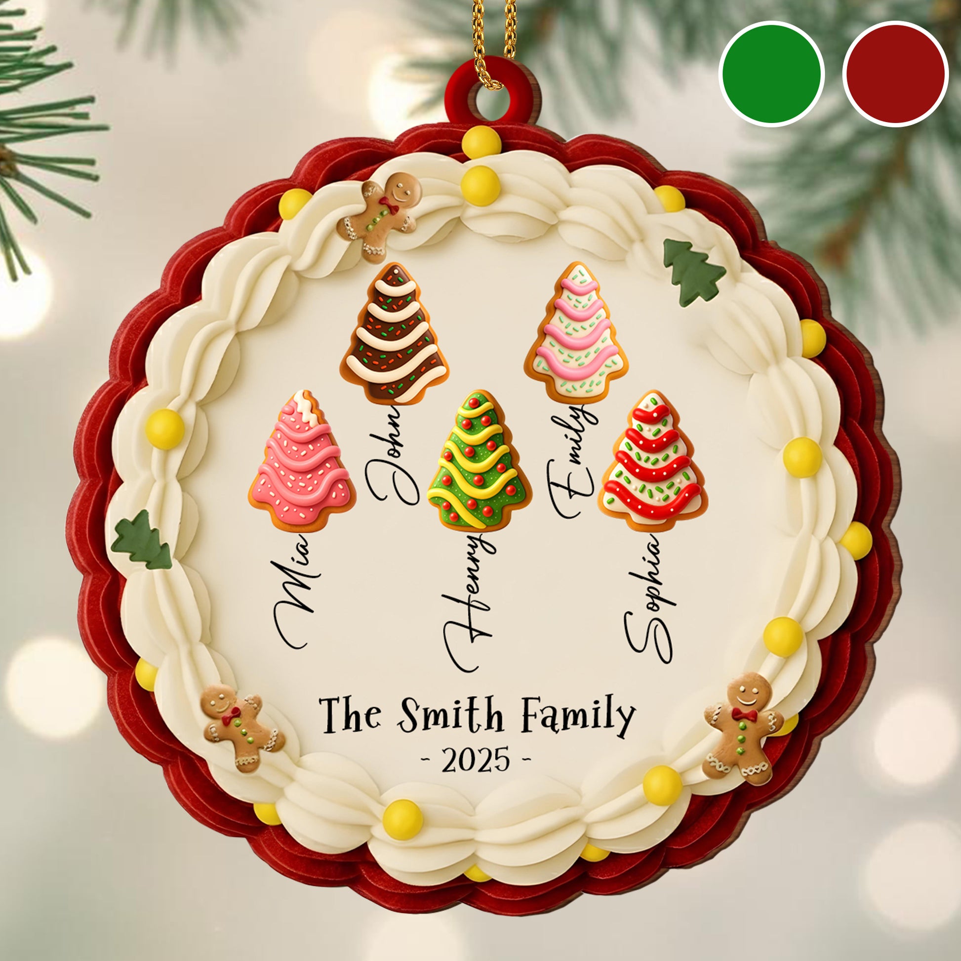 Celebrate The Festive Season With Christmas Trees And Gingerbread Man