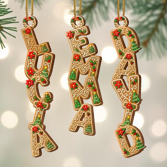 Celebrate The Holidays With Gingerbread Letter Ornaments