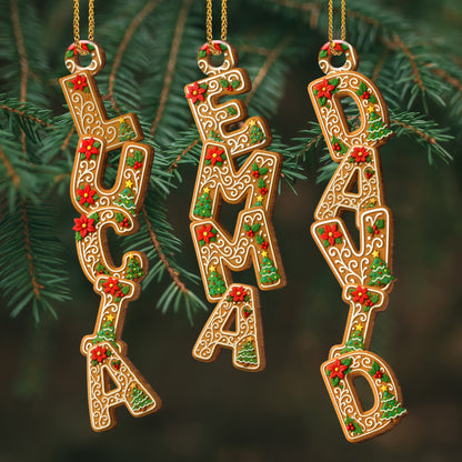 Celebrate The Holidays With Gingerbread Letter Ornaments