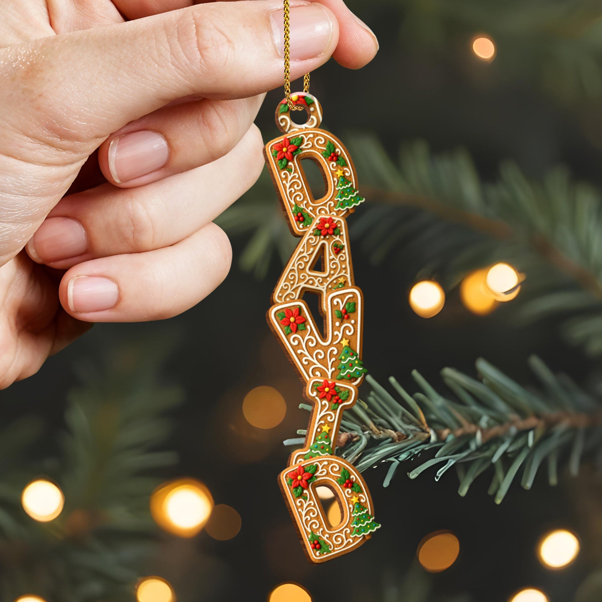 Celebrate The Holidays With Gingerbread Letter Ornaments