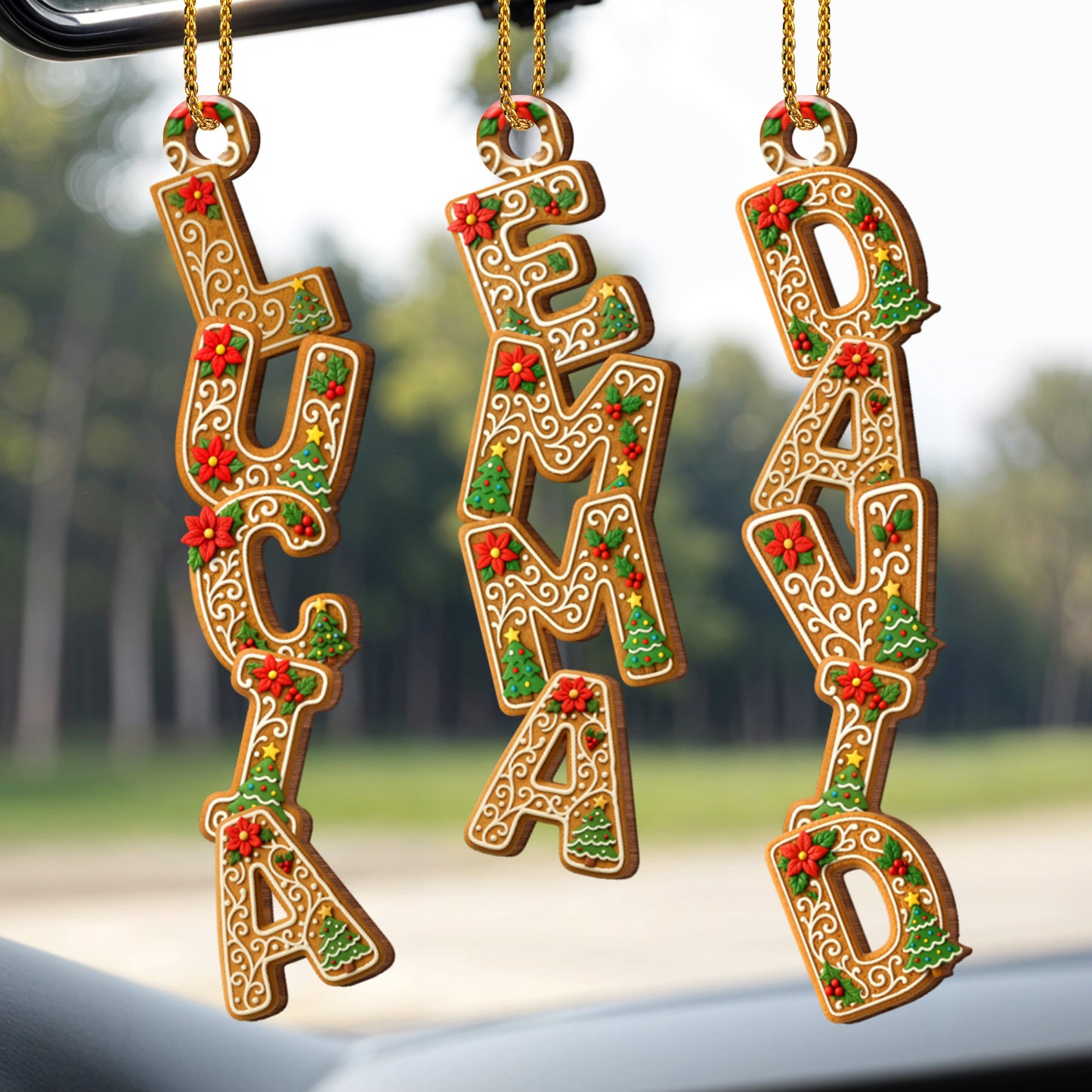 Celebrate The Holidays With Gingerbread Letter Ornaments