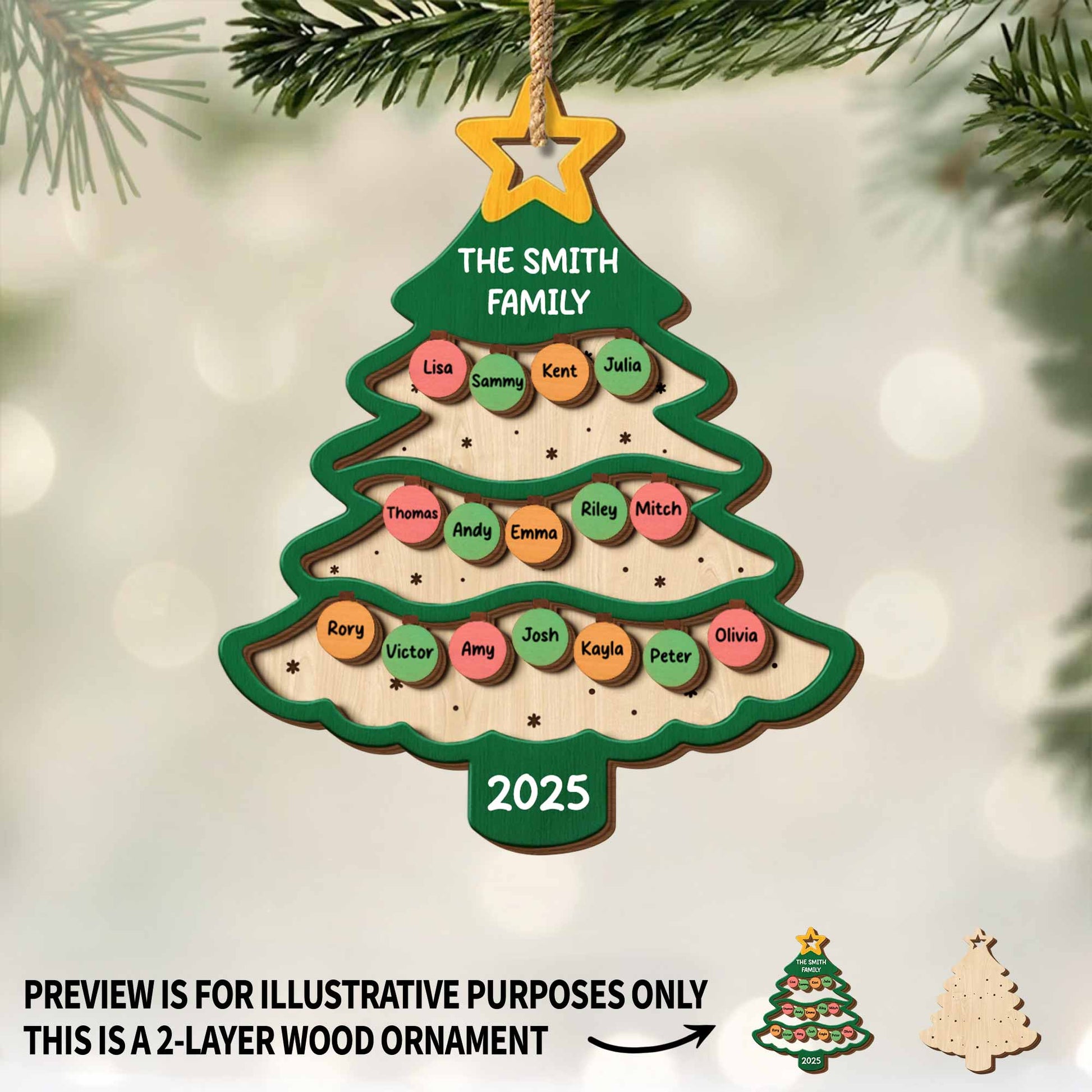 Celebrate Your Family With A Christmas Tree Ornament