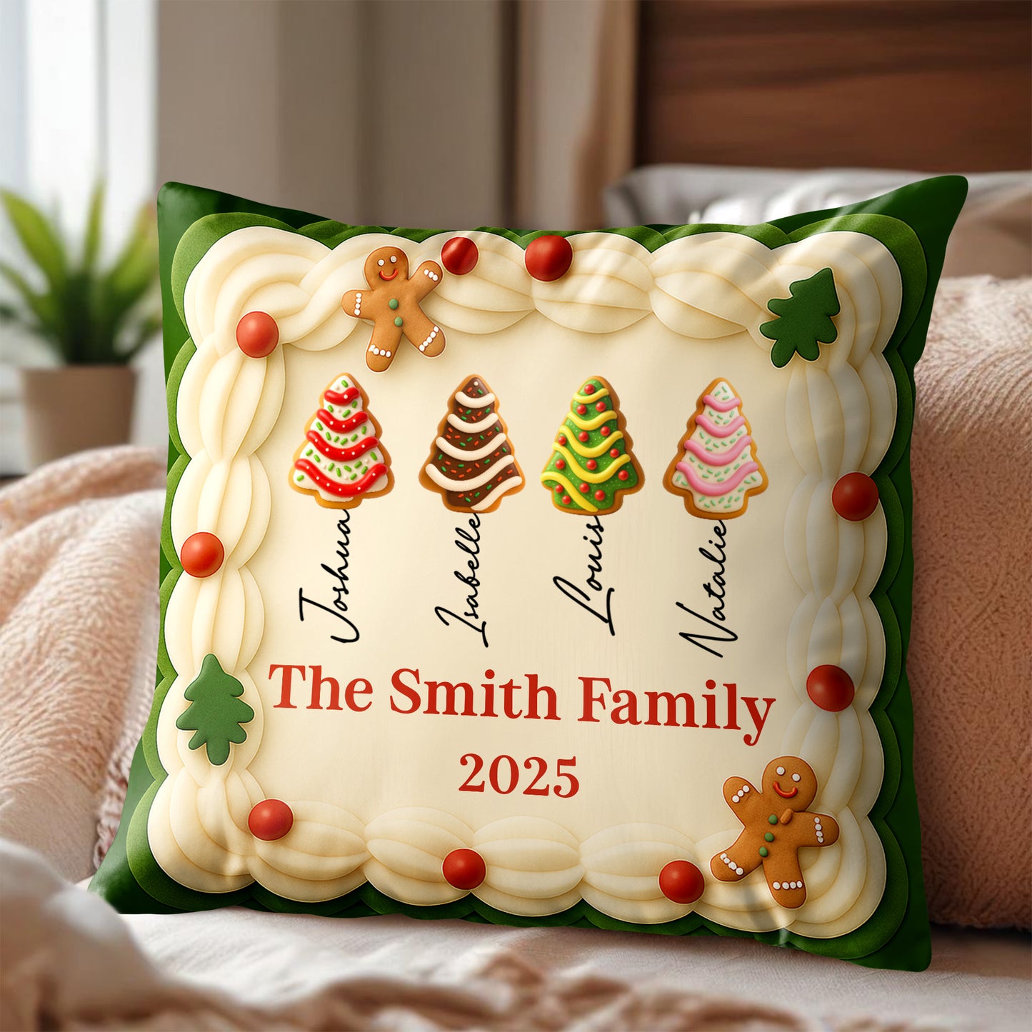 Personalize Your Family Christmas With Gingerbread And Trees