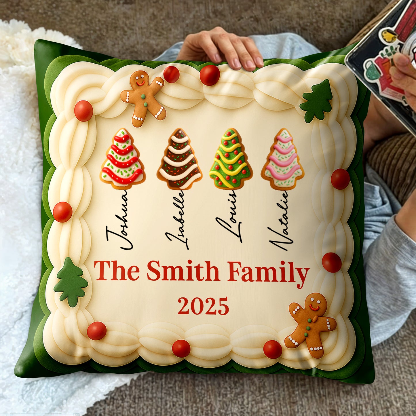 Personalize Your Family Christmas With Gingerbread And Trees