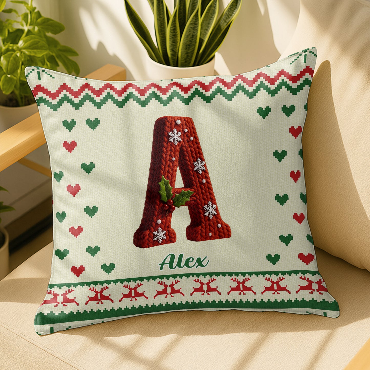 Celebrate The Festive Season With Holiday Motifs Pillow