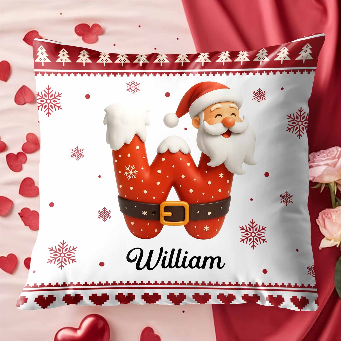 Charming Santa Claus Holiday Festive Pillow