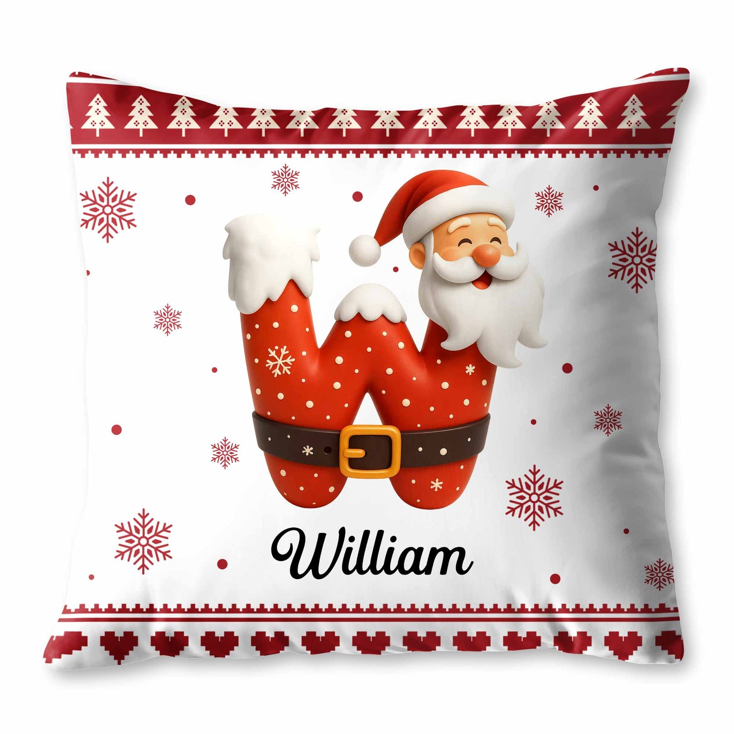 Charming Santa Claus Holiday Festive Pillow