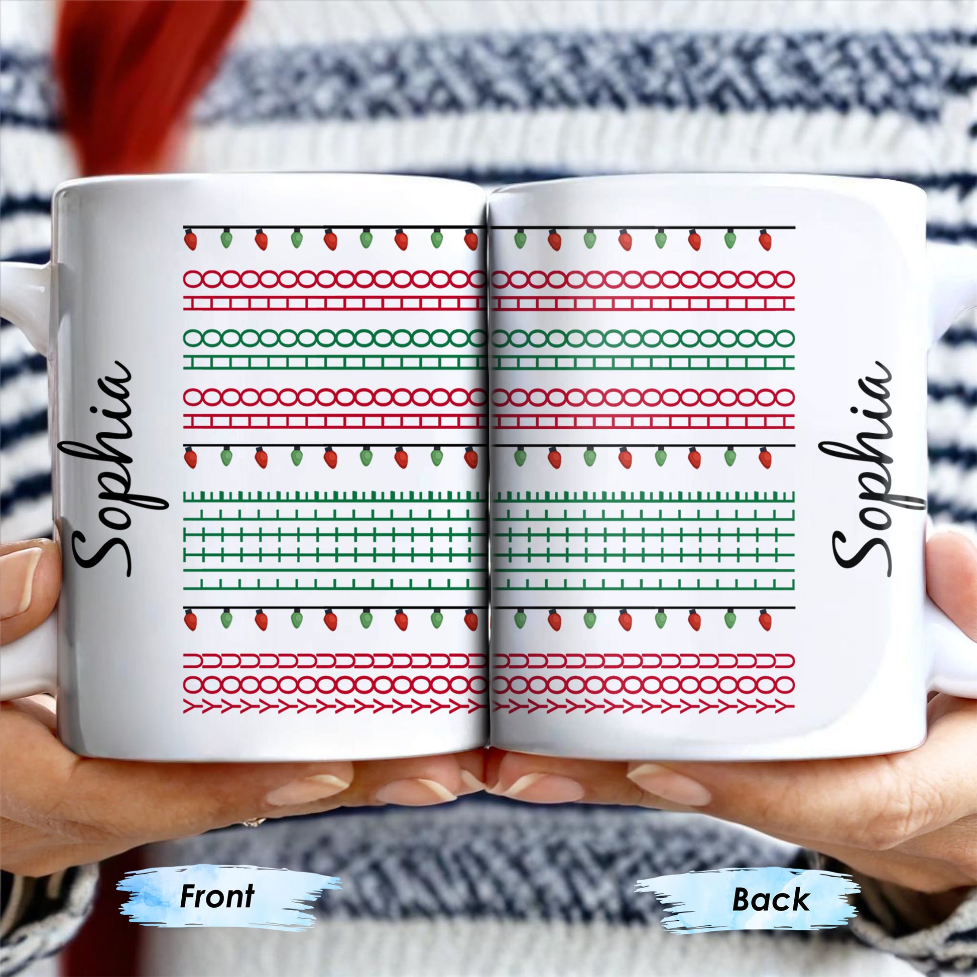 Customizable Name With Festive Light Strings