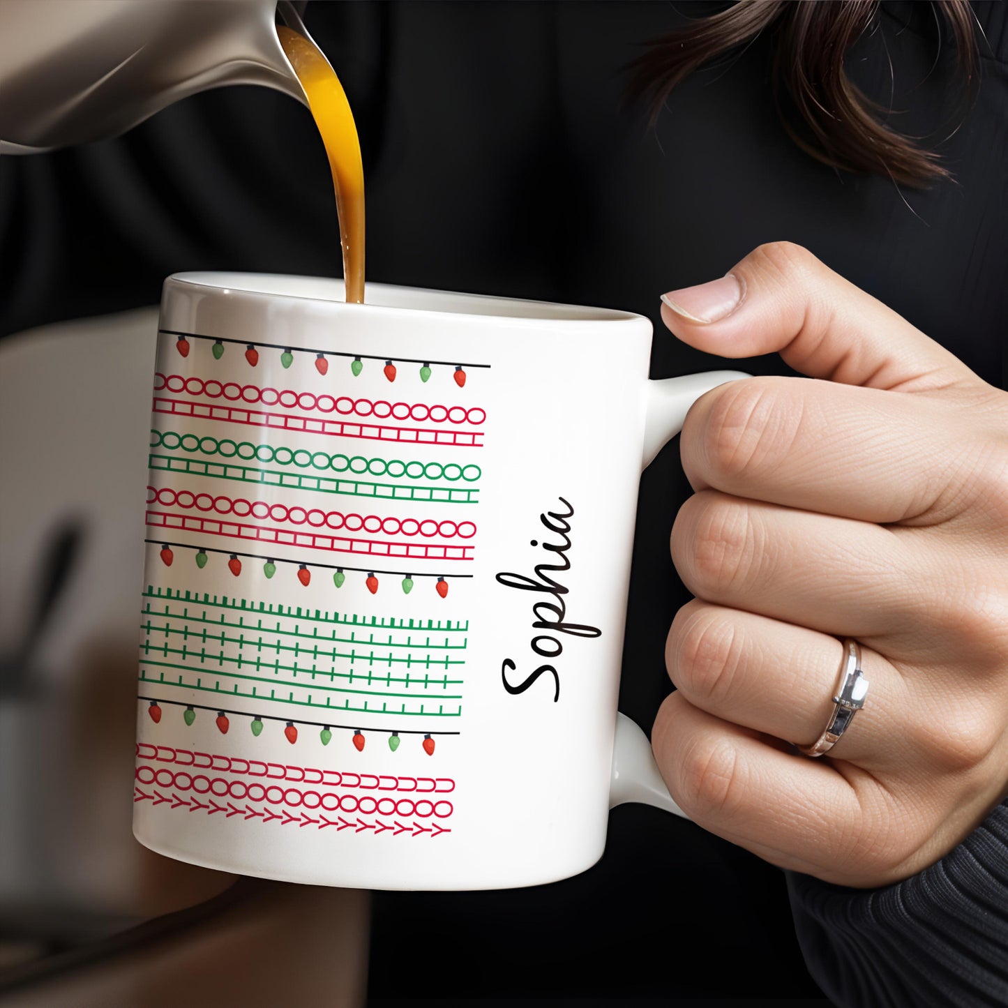 Customizable Name With Festive Light Strings