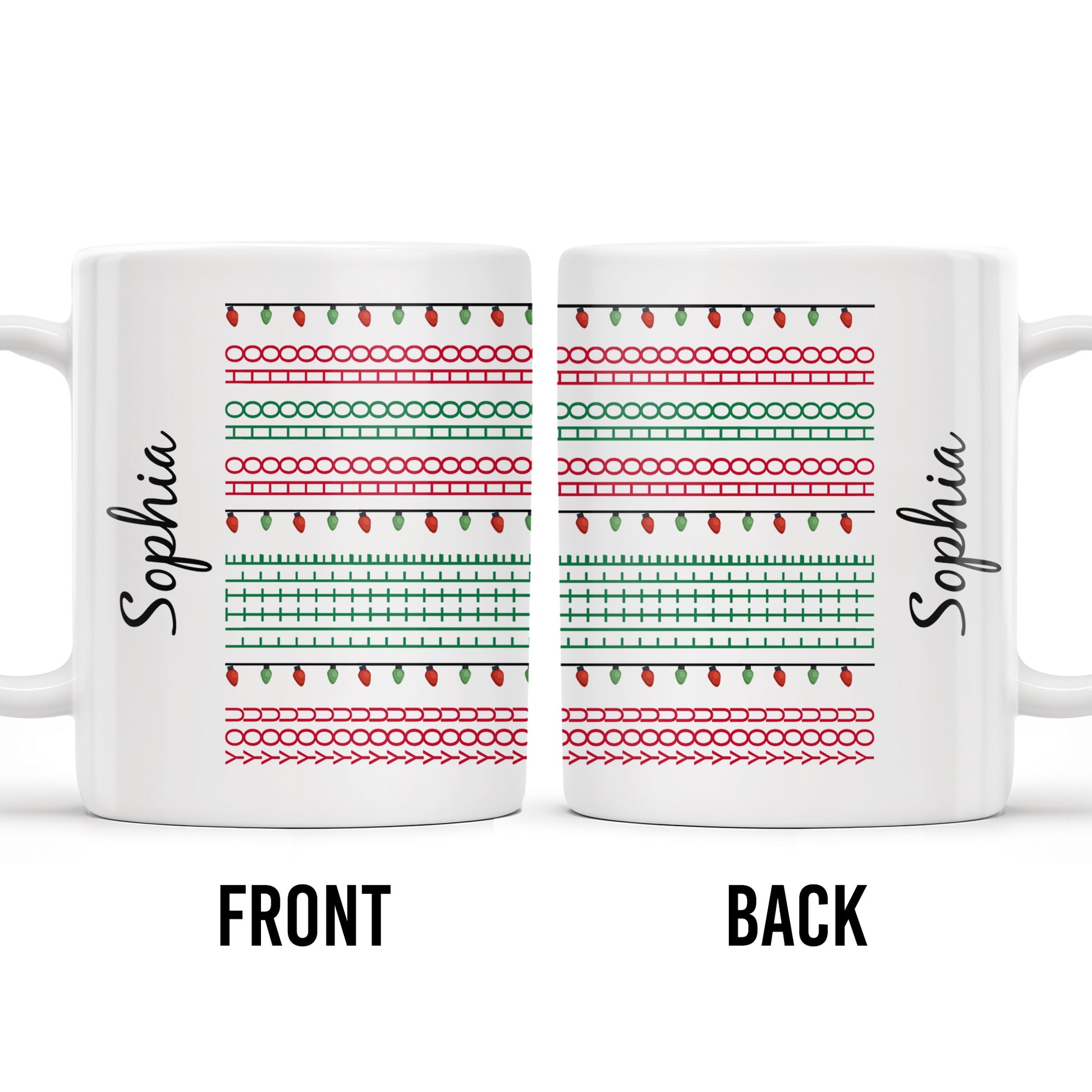 Customizable Name With Festive Light Strings