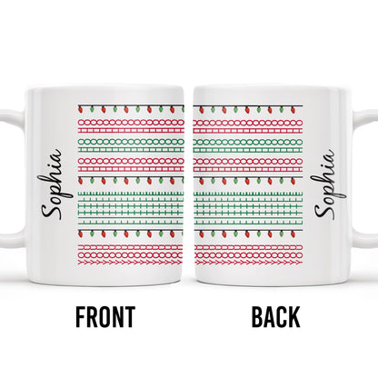 Customizable Name With Festive Light Strings