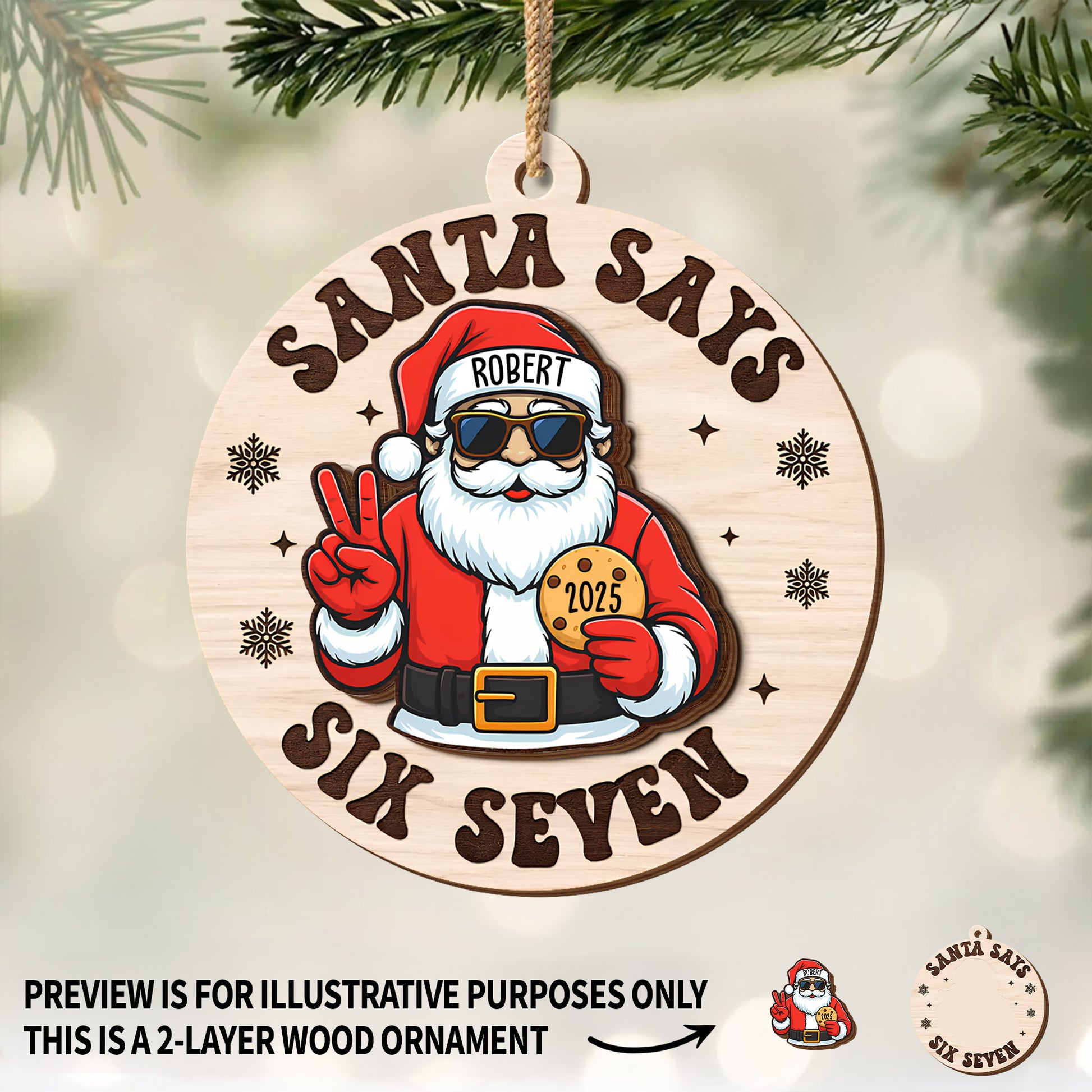 Santa Says Six Seven For Holiday Cheer