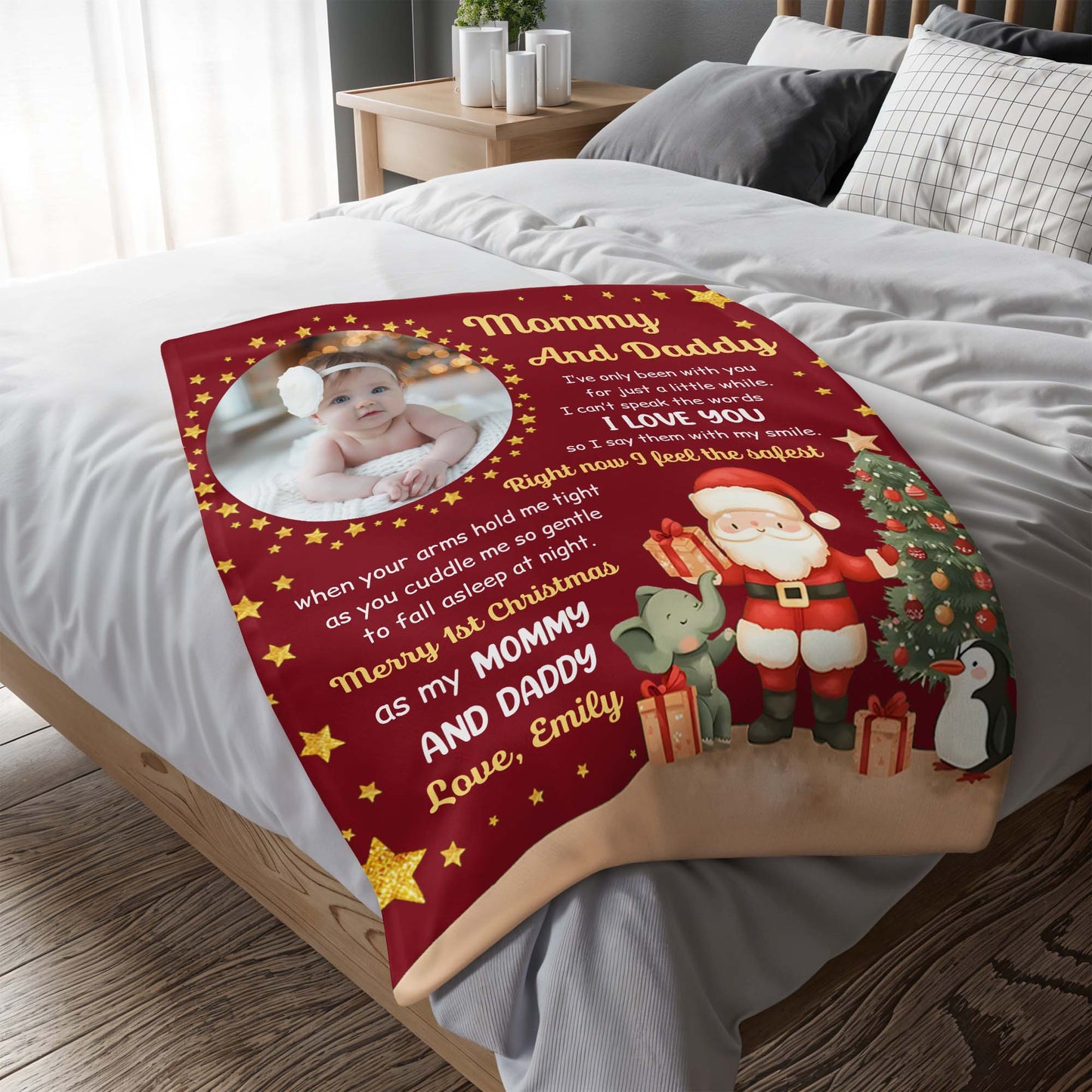 Merry 1st Christmas As My Mommy And Daddy I Love You