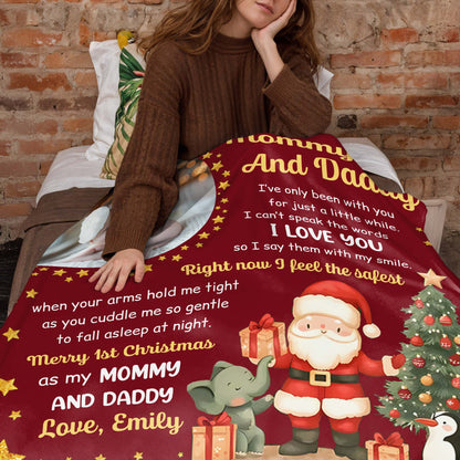 Merry 1st Christmas As My Mommy And Daddy I Love You