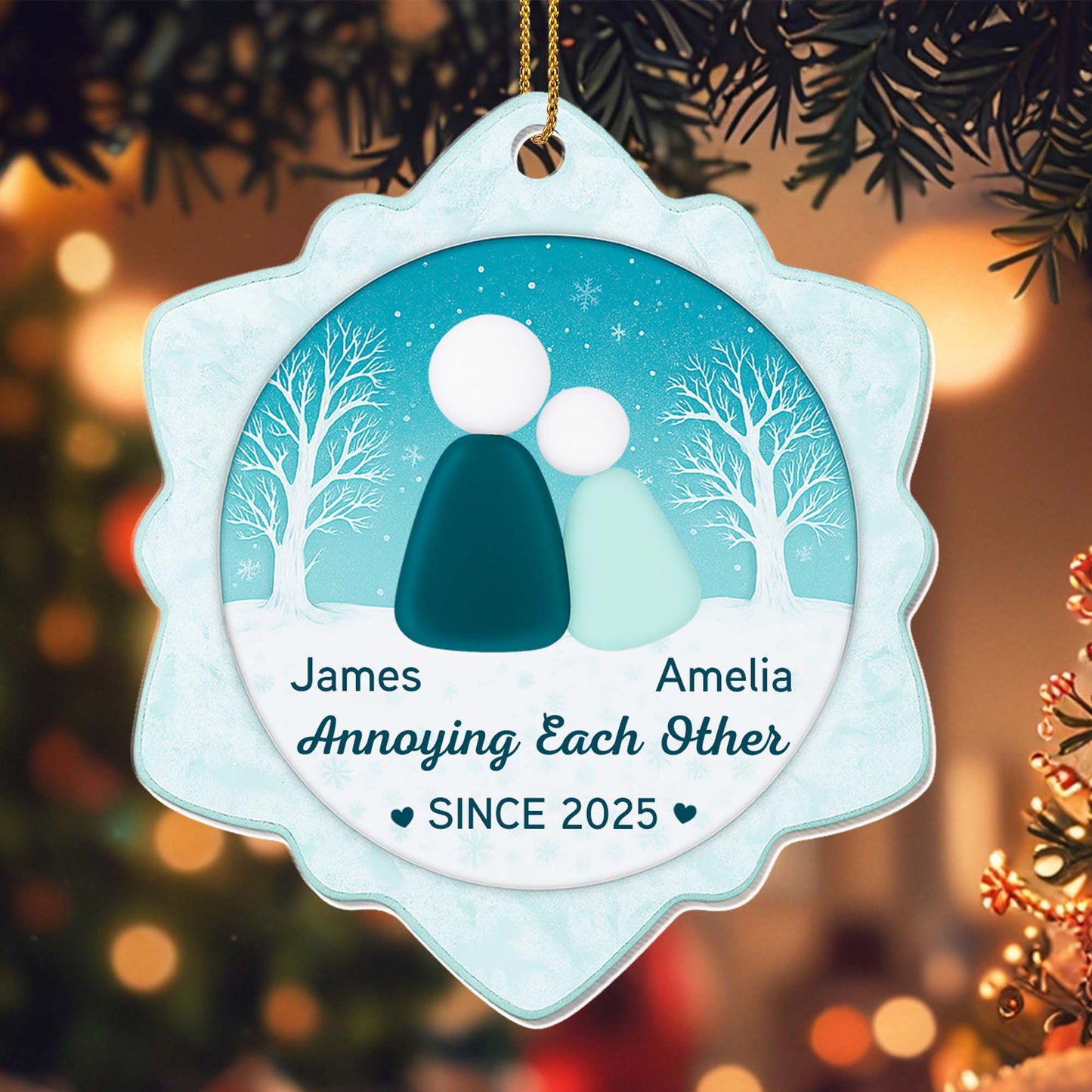 Annoying Each Other, Winter Trees and Snow Design