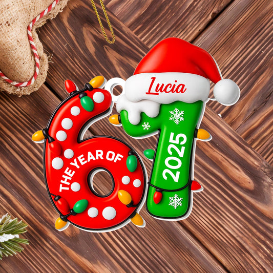 The Year Of 2025, Christmas Lights And Snowflakes