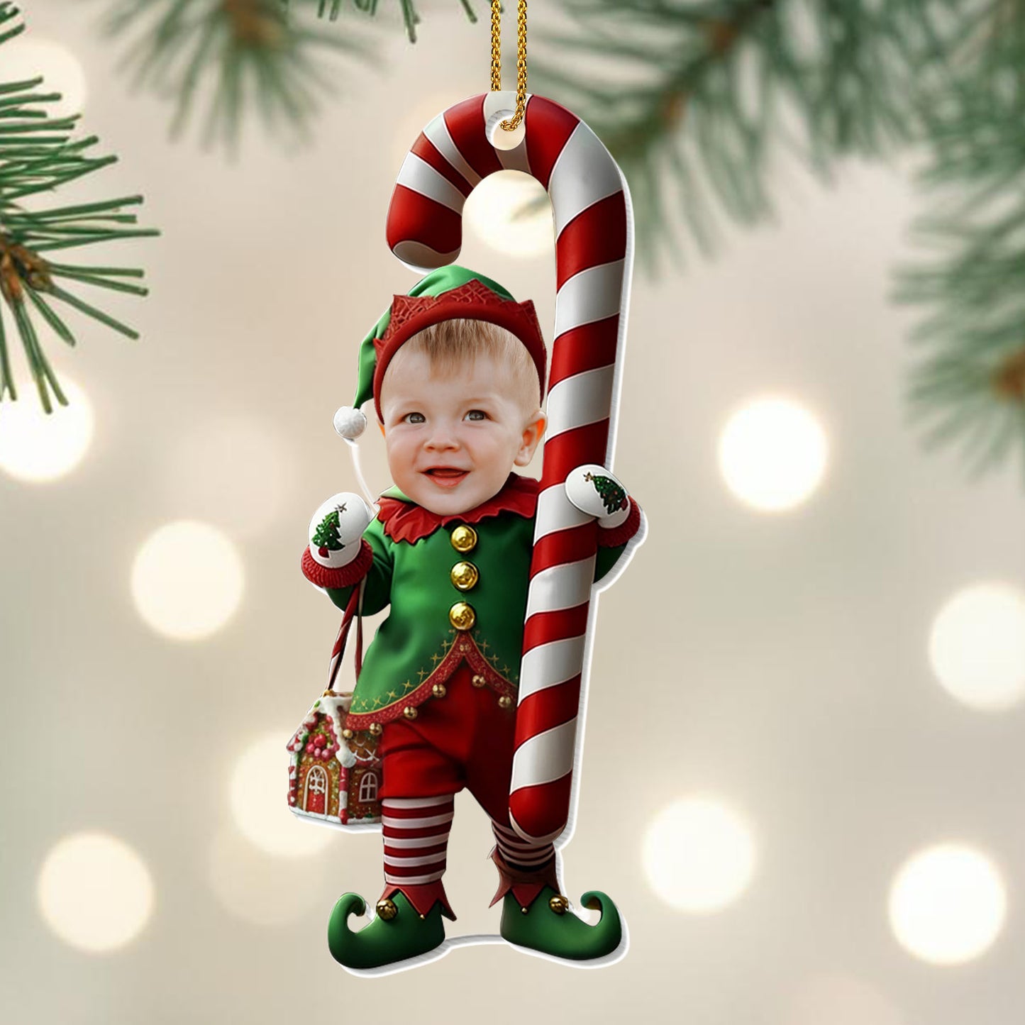 Celebrate Christmas With This Cheerful Baby Elf Ornament