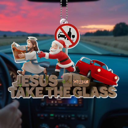 Jesus Take The Glass Featuring Santa Claus and Jesus