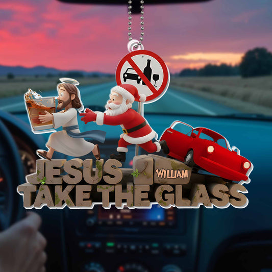 Jesus Take The Glass Featuring Santa Claus and Jesus