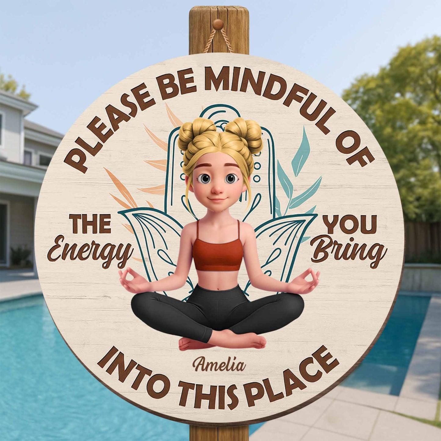 Please Be Mindful Of The Energy You Bring, Yoga And Calm Expression