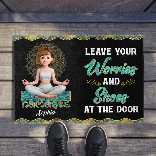 Leave Your Worries And Shoes At The Door, Yoga and Mandala