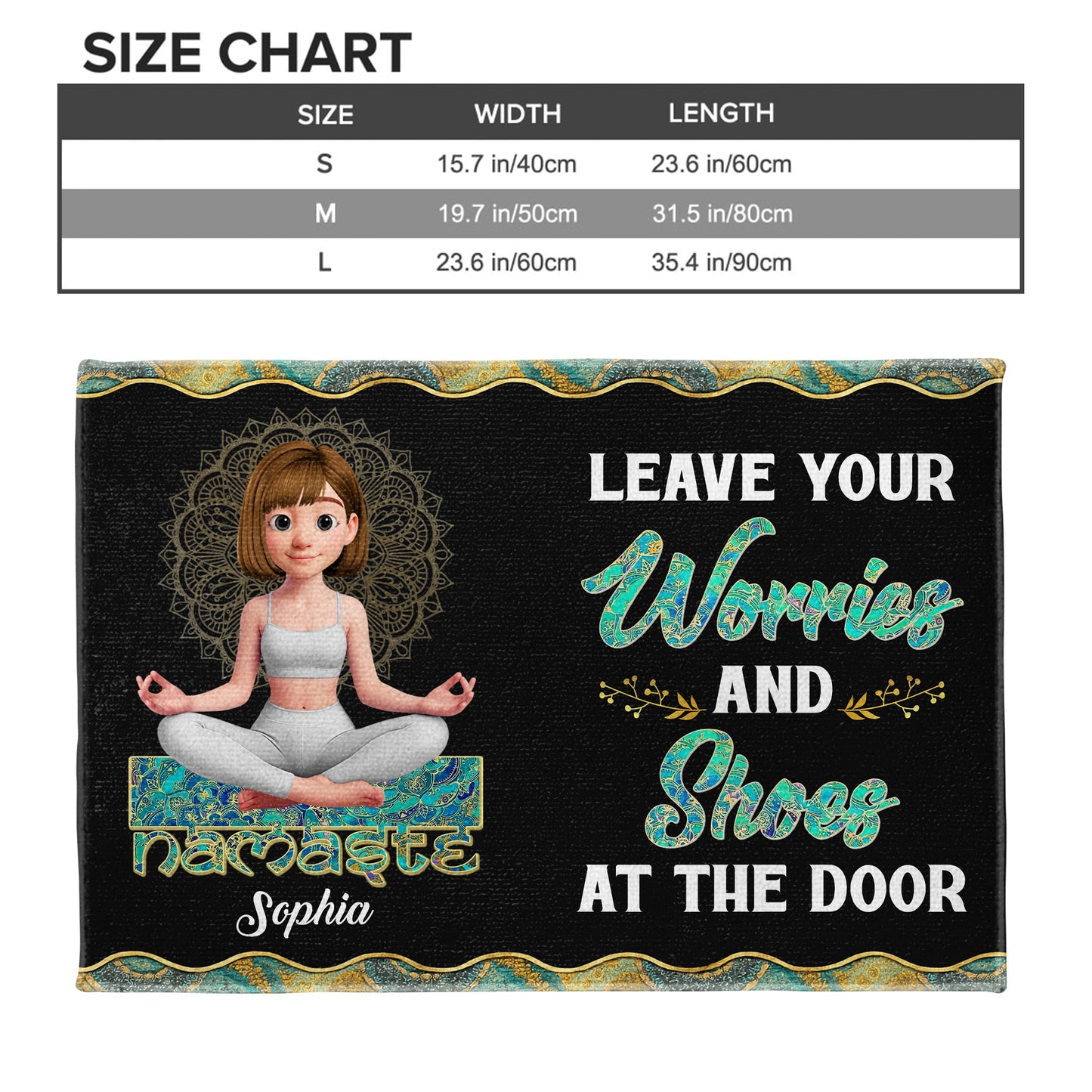 Leave Your Worries And Shoes At The Door, Yoga and Mandala