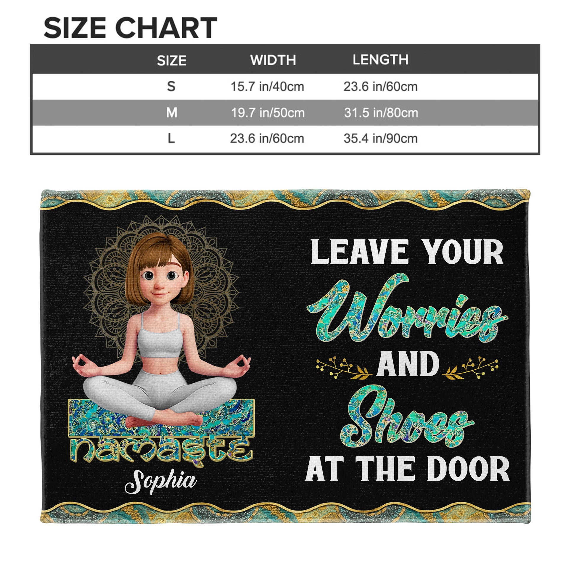 Leave Your Worries And Shoes At The Door, Yoga and Mandala