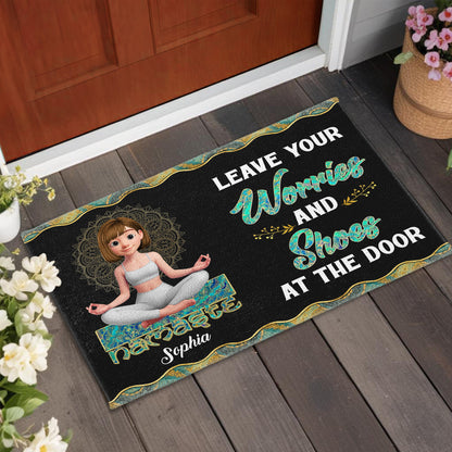 Leave Your Worries And Shoes At The Door, Yoga and Mandala