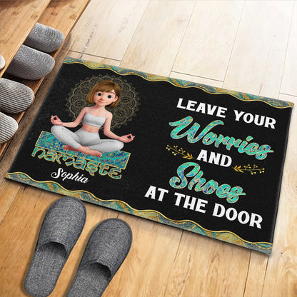 Leave Your Worries And Shoes At The Door, Yoga and Mandala