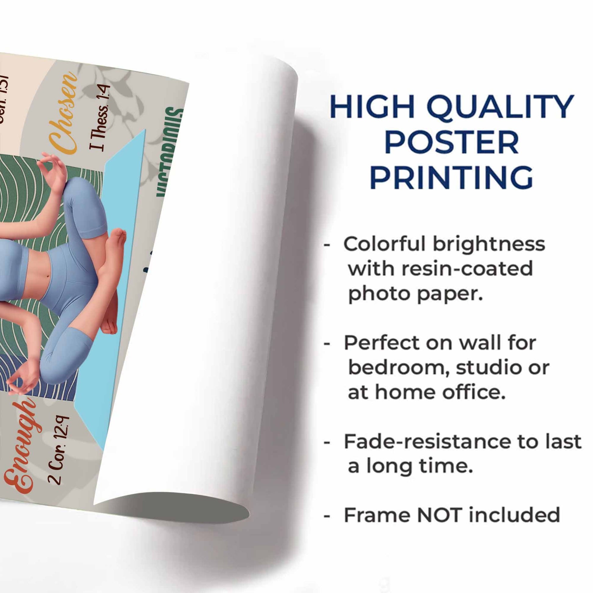 You Are Always Loved, Meditating Girl Inspirational Poster