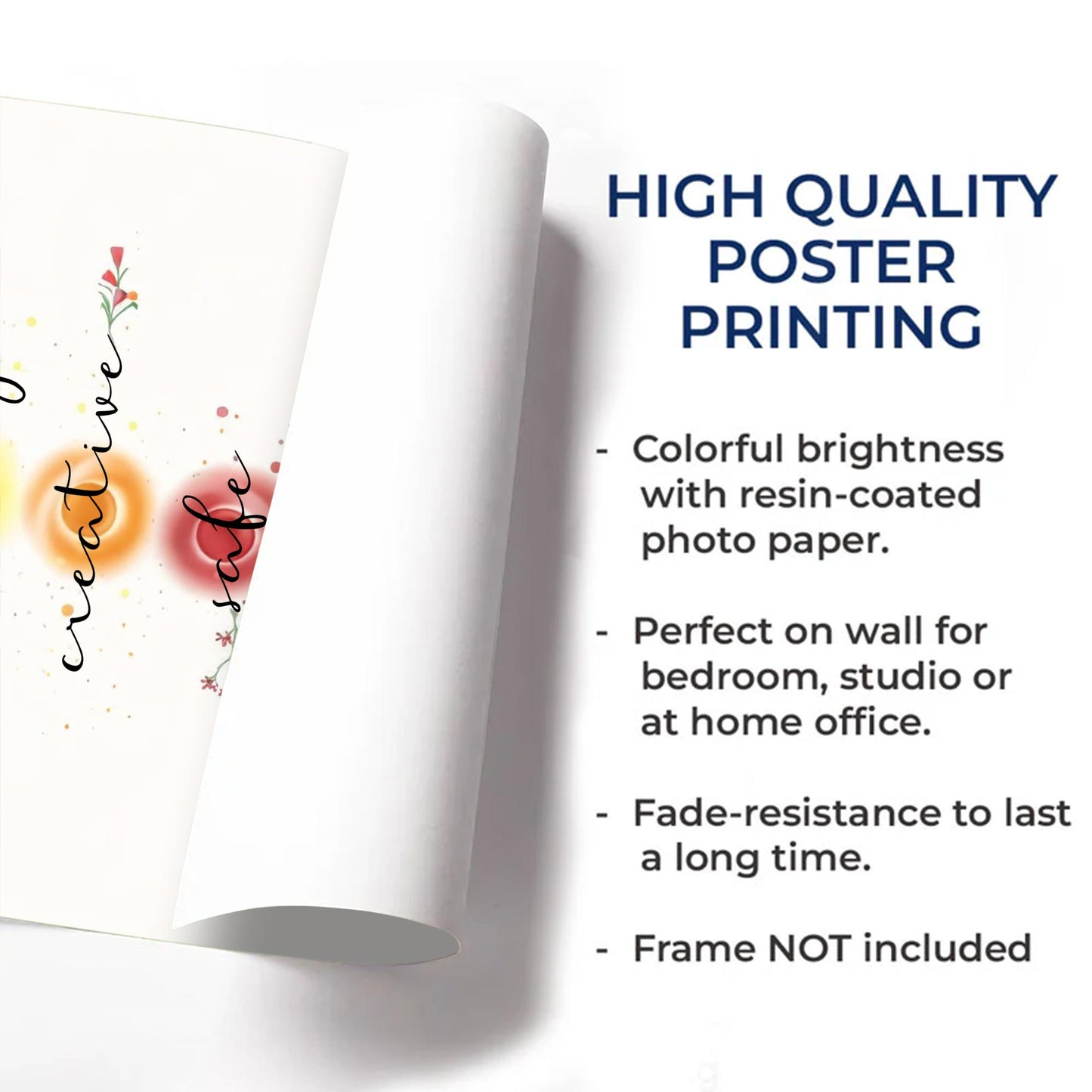 I Am Divine Connected Expressive Loved Strong Creative Safe Poster