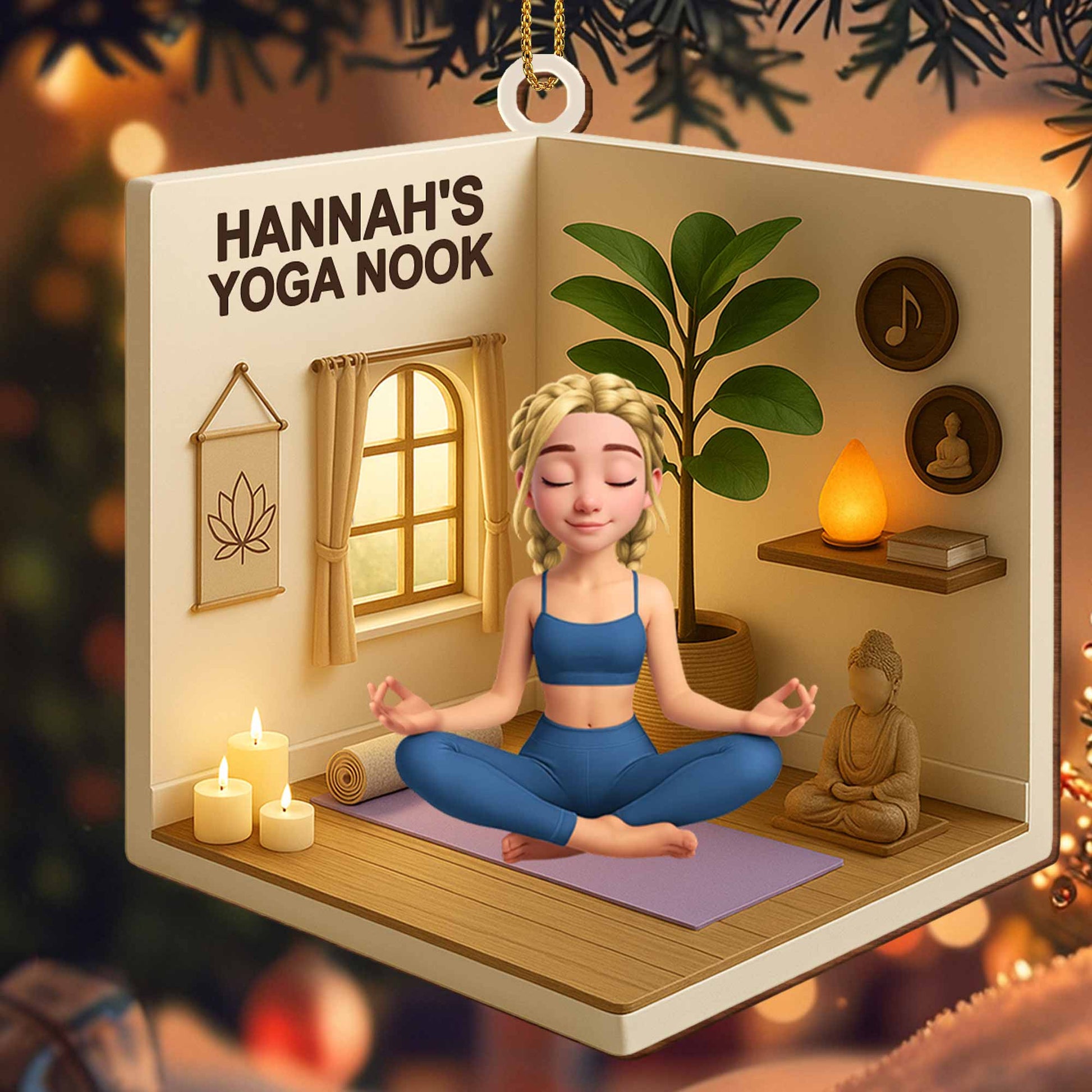 Create Your Peaceful Yoga Space Ornament