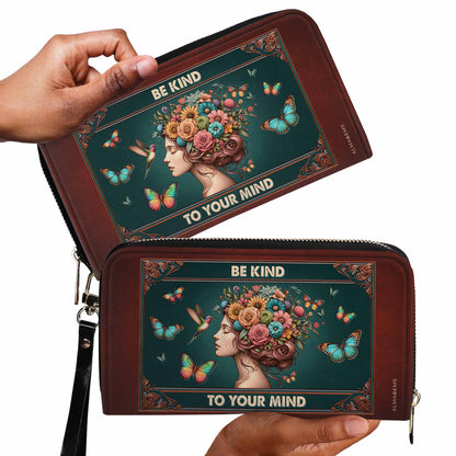 Be Kind - Women Leather Wallet - ag23WL