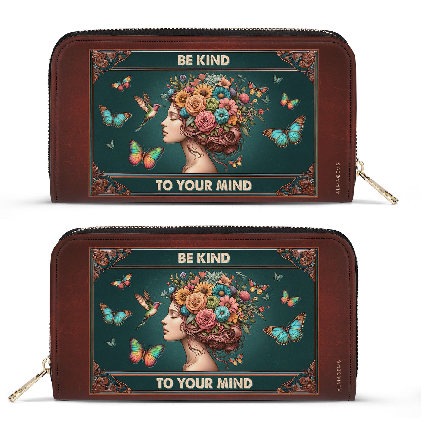 Be Kind - Women Leather Wallet - ag23WL