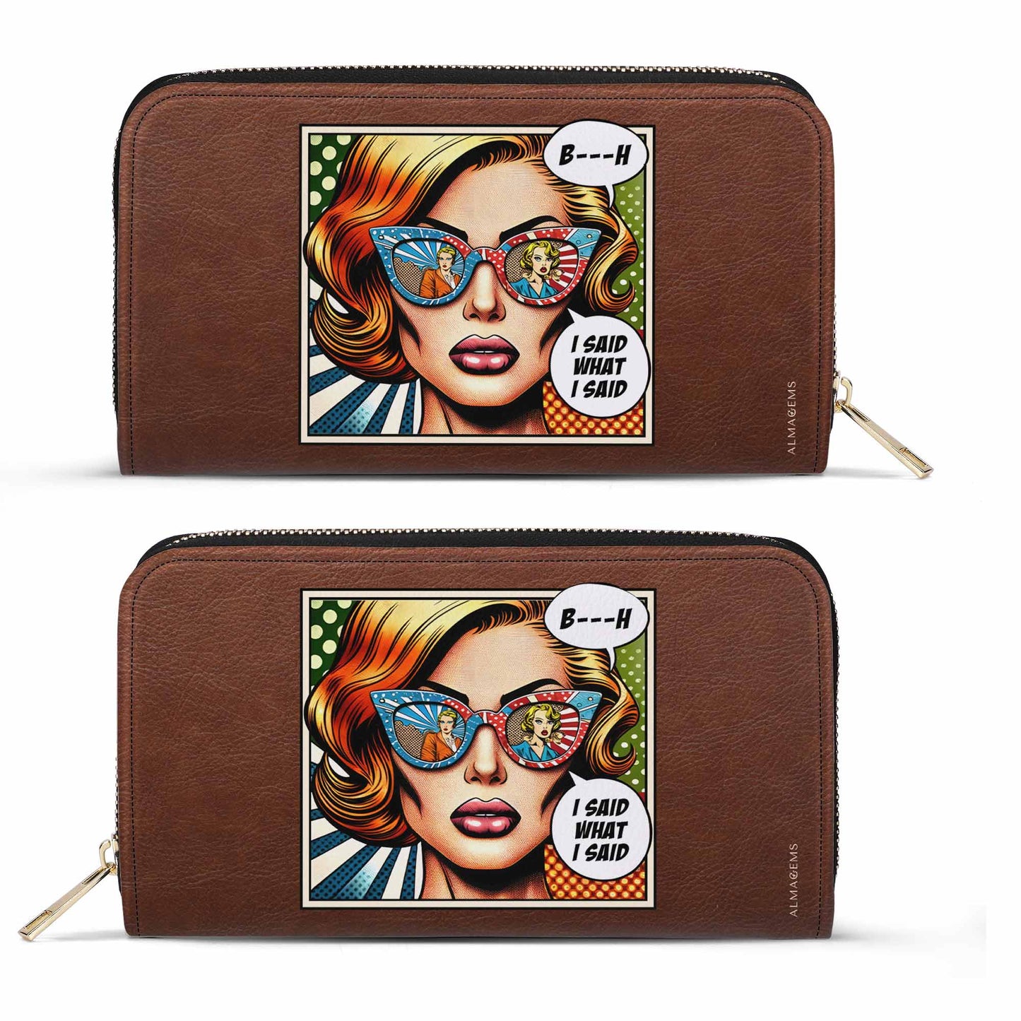 I Said What I Said - Cartera de piel para mujer - bis01WL