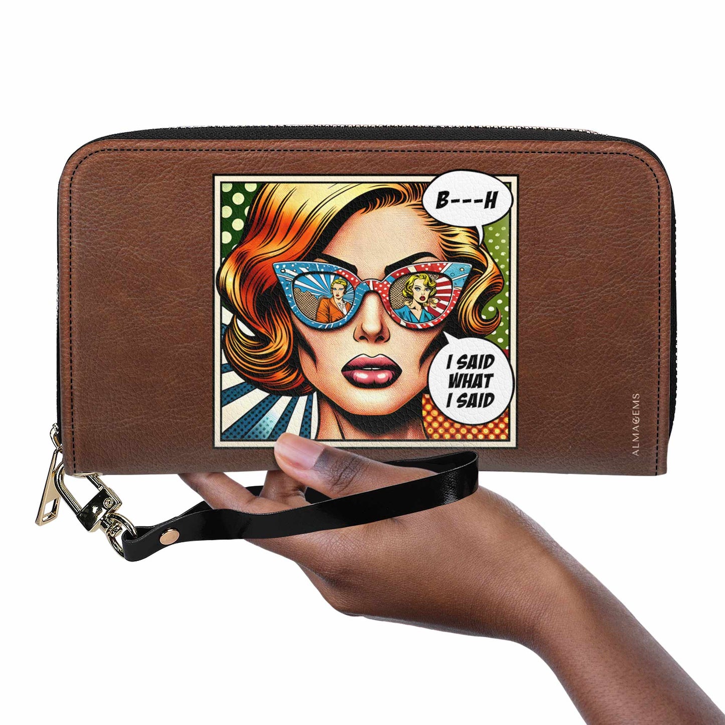 I Said What I Said - Cartera de piel para mujer - bis01WL