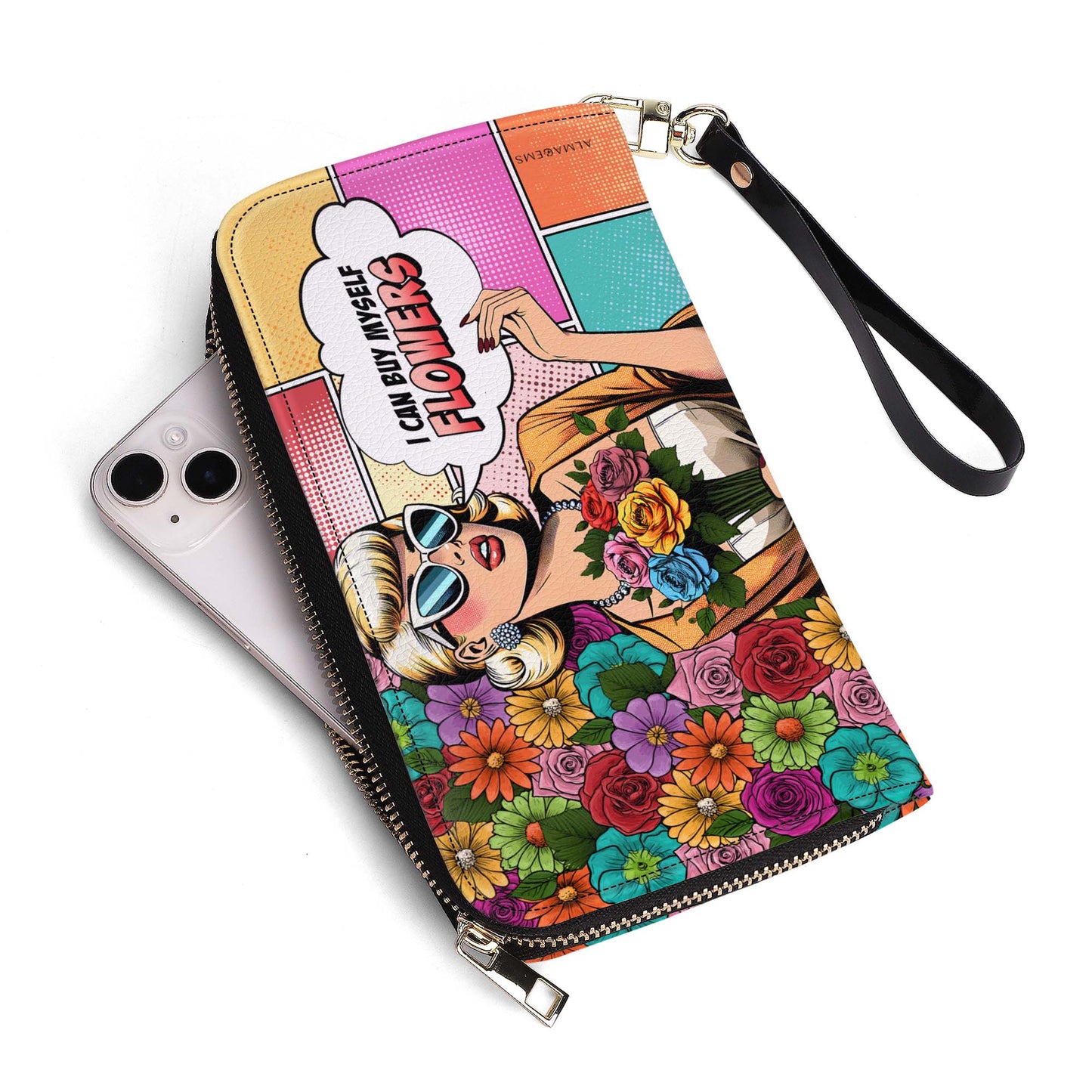 I Can Buy Myself Flowers - Cartera de piel para mujer - buyf03WL