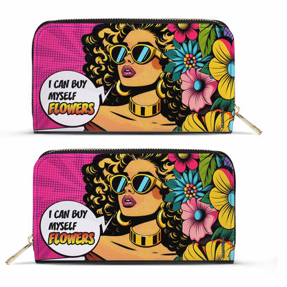 I Can Buy Myself Flowers - Cartera de piel para mujer - buyf06WL