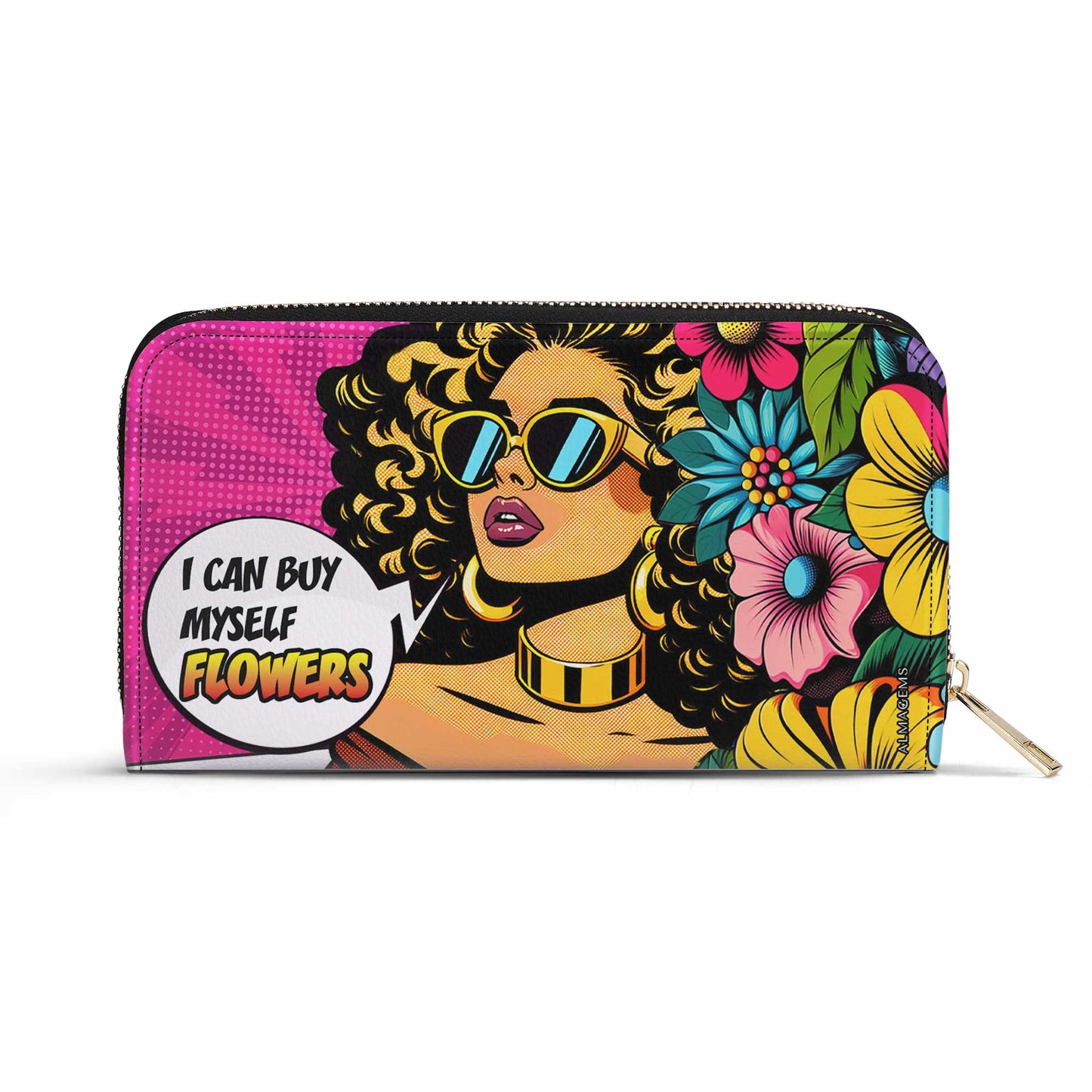 I Can Buy Myself Flowers - Cartera de piel para mujer - buyf06WL