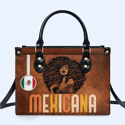 Inside The Latin Girl - Personalized Custom Leather Handbag - LA035_HB