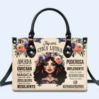 Soy Una Chica Latina - Bolso de Cuero Personalizado - HG02