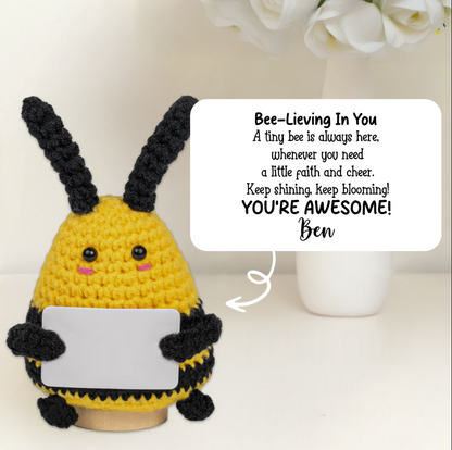 Bee-lieving In You, You Are Awesome Crochet Gifts - Crochet Doll With Custom Card - FAM139_CDOLL