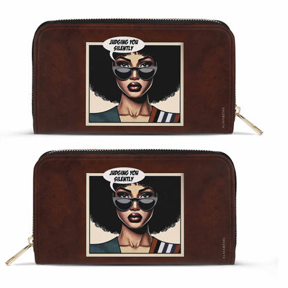 Judging You - Cartera de piel para mujer - judging02WL