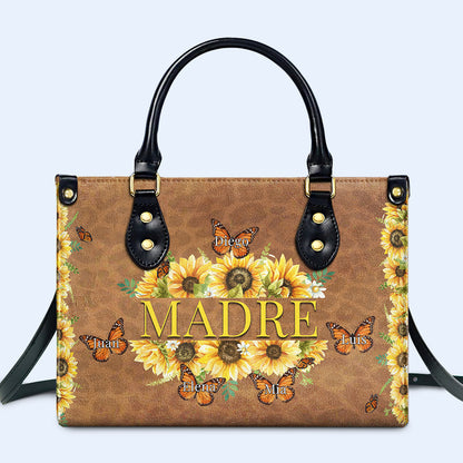 Little Butterflies  - Personalized Custom Leather Handbag - FM031_HB